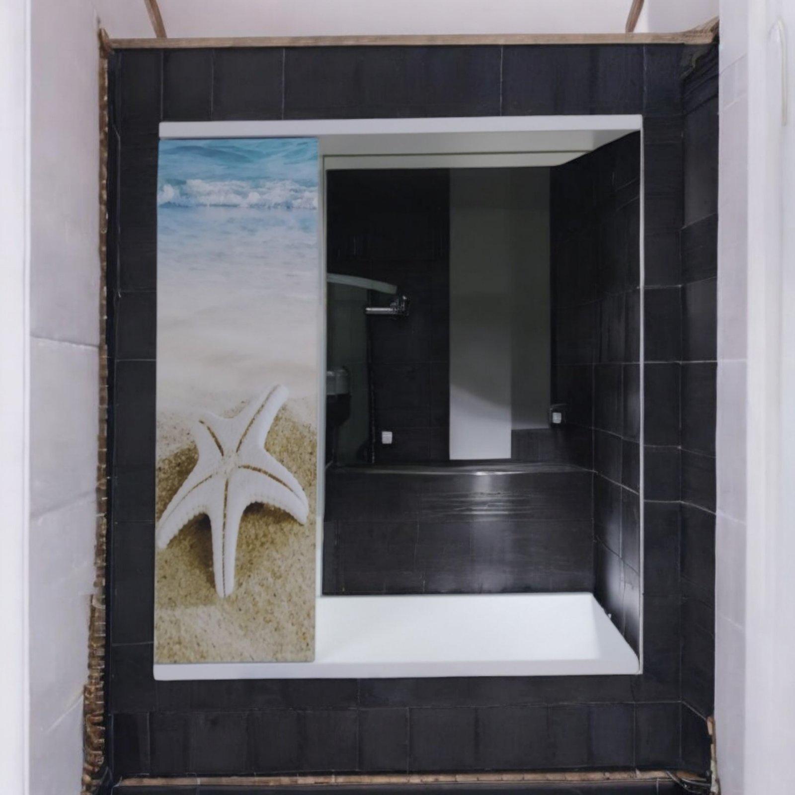 Зеркало для ванной комнаты Mikola-M пластиковое Лазурный берег 50 см (2345) - фото 6 Зеркало для ванной комнаты Mikola-M пластиковое Лазурный берег 50 см (2345) - фото 6