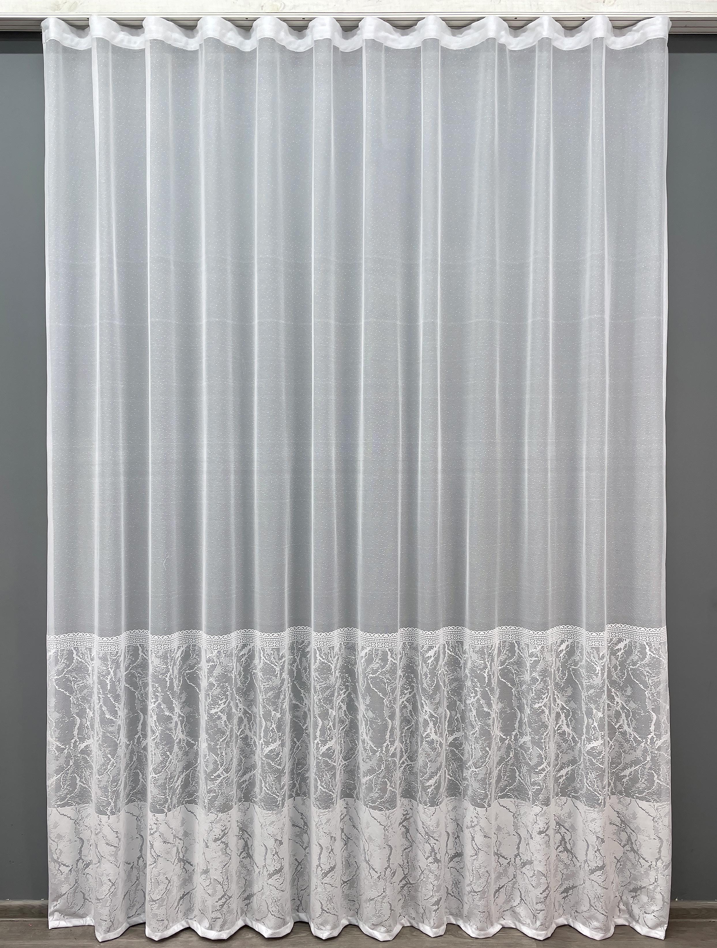 Тюль VR-Textil 1427т Greta Жаккард 250х270 см Белый (42-0289)