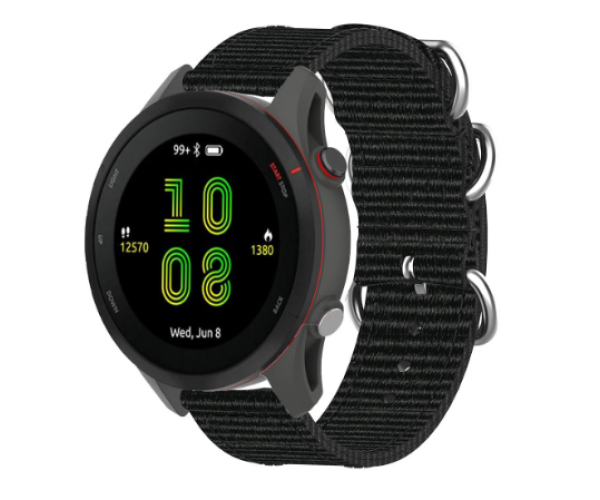 Ремешок Nylon для смарт-часов Garmin Forerunner 165 20 мм Черный (51002) Ремешок Nylon для смарт-часов Garmin Forerunner 165 20 мм Черный (51002)