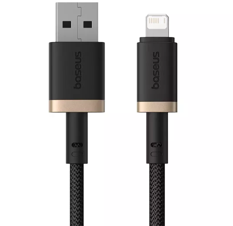 Кабель BASEUS Dura Series Cable USB to Lightning P10377801U01-00 2,4A 1 м Black/Gold