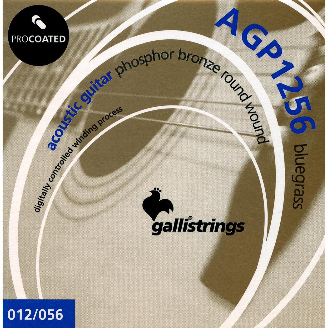 Струни для акустичної гітари GalliStrings AGP1256 Blugrass (21183)