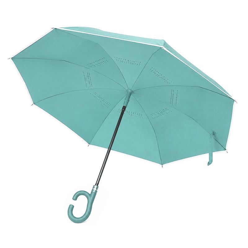 Зонтик наоборот Up-Brella 1160 трость обратной сборки Smoke Green (36490844)