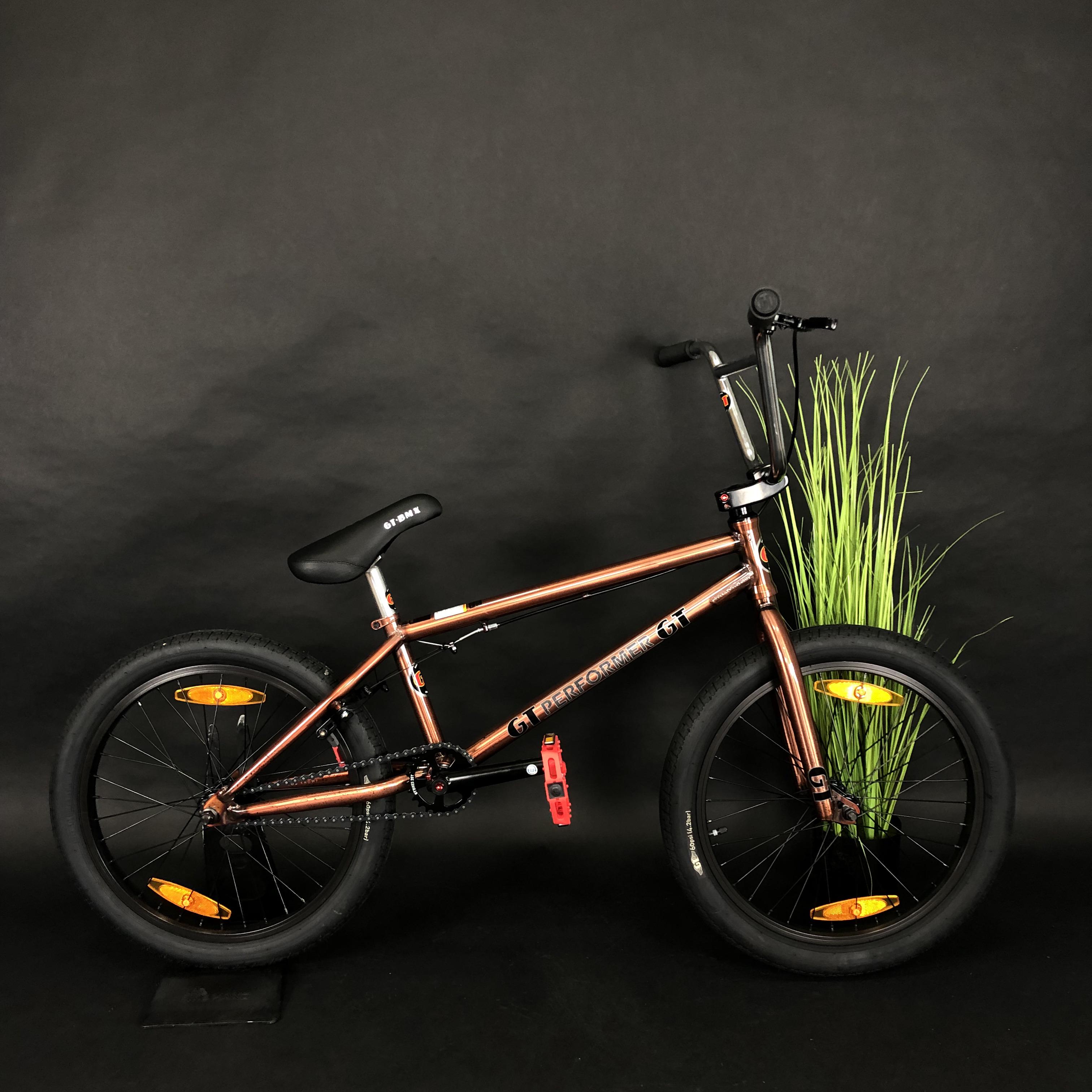 Велосипед BMX GT Performer 20" 2021 cpr Коричневый