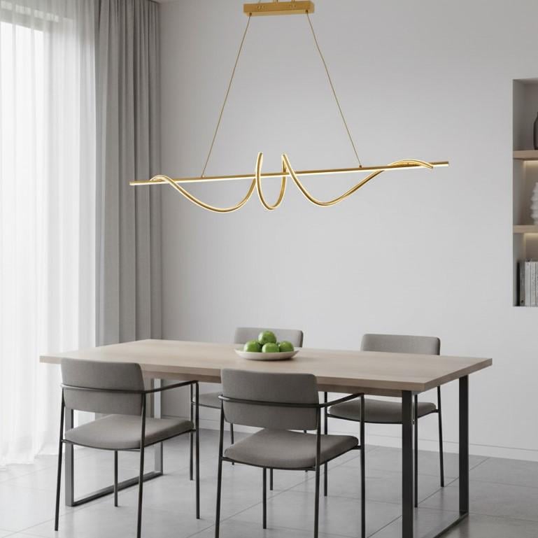 Люстра світлодіодна подовжена Zilini 9127АВ-120 120W Латунь (29886002) - фото 1 Люстра світлодіодна подовжена Zilini 9127АВ-120 120W Латунь (29886002) - фото 1