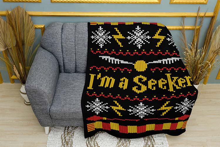 Плед плюшевый Golden Snitch Festive Victory Harry Potter однослойный 135х150 см (114499)