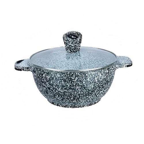 Казан-кастрюля Edenberg EB-3958 с крышкой и антипригарным гранитным покрытием 4,6 л 24 см