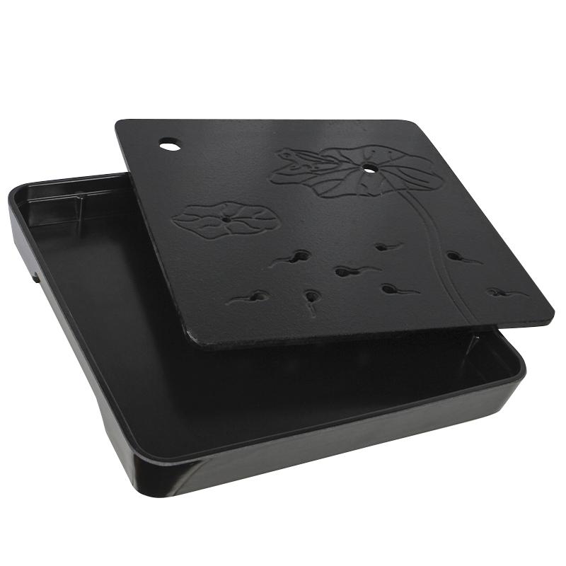 Дошка для чайних церемоній Чабань #41 бамбукова квадратна 28х28х3,4 см Black - фото 2 Дошка для чайних церемоній Чабань #41 бамбукова квадратна 28х28х3,4 см Black - фото 2