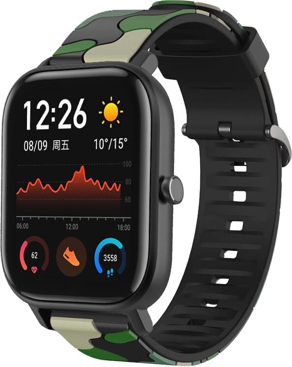 Ремешок Tactic Camouflage для Amazfit GTS Green (32921-08) - фото 1 Ремешок Tactic Camouflage для Amazfit GTS Green (32921-08) - фото 1