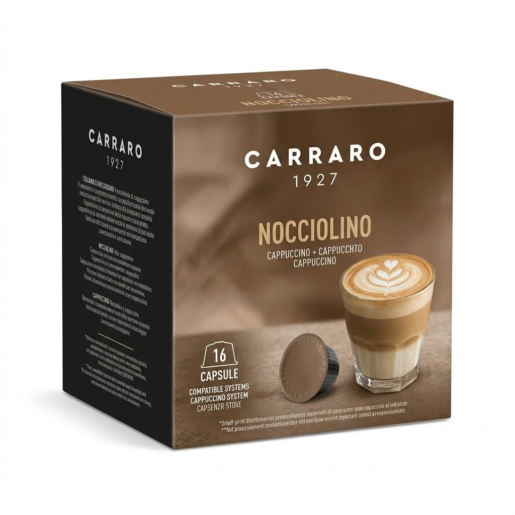 Кофе в капсулах Carraro Dolce Gusto Nocciolino 16 капсул (car90012)