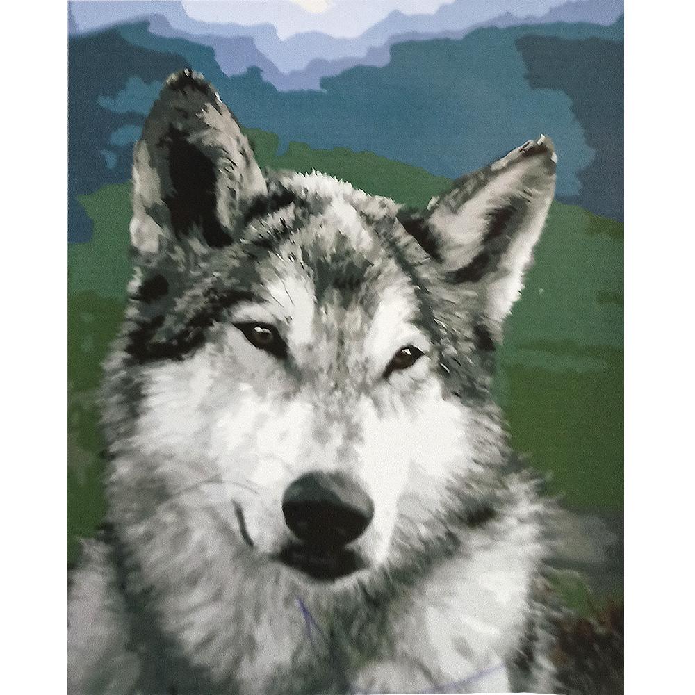 Картина за номерами Strateg Преміум Погляд пухнастого 40х50 см (GS020)