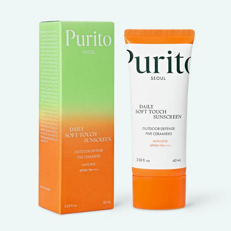 Крем сонцезахисний з керамідами Purito Seoul Daily Soft Touch Sunscreen SPF 50/ PA+++ 60 мл - фото 2 Крем сонцезахисний з керамідами Purito Seoul Daily Soft Touch Sunscreen SPF 50/ PA+++ 60 мл - фото 2