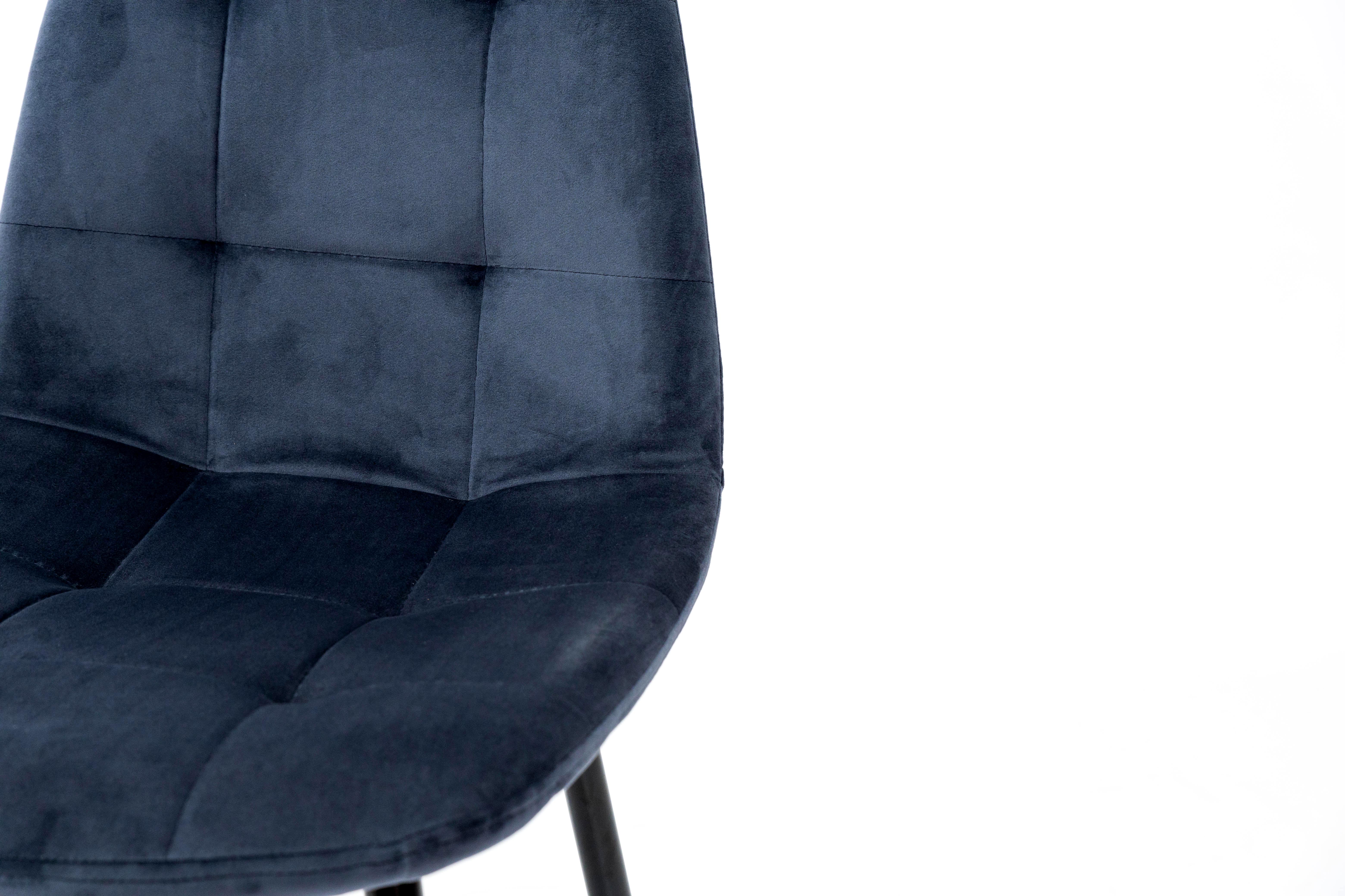 Стілець для кухні та вітальні ГРЕЙС Квест 430х860х490 мм Чорний/Темно-синій (GAА0052500) - фото 7 Стілець для кухні та вітальні ГРЕЙС Квест 430х860х490 мм Чорний/Темно-синій (GAА0052500) - фото 7