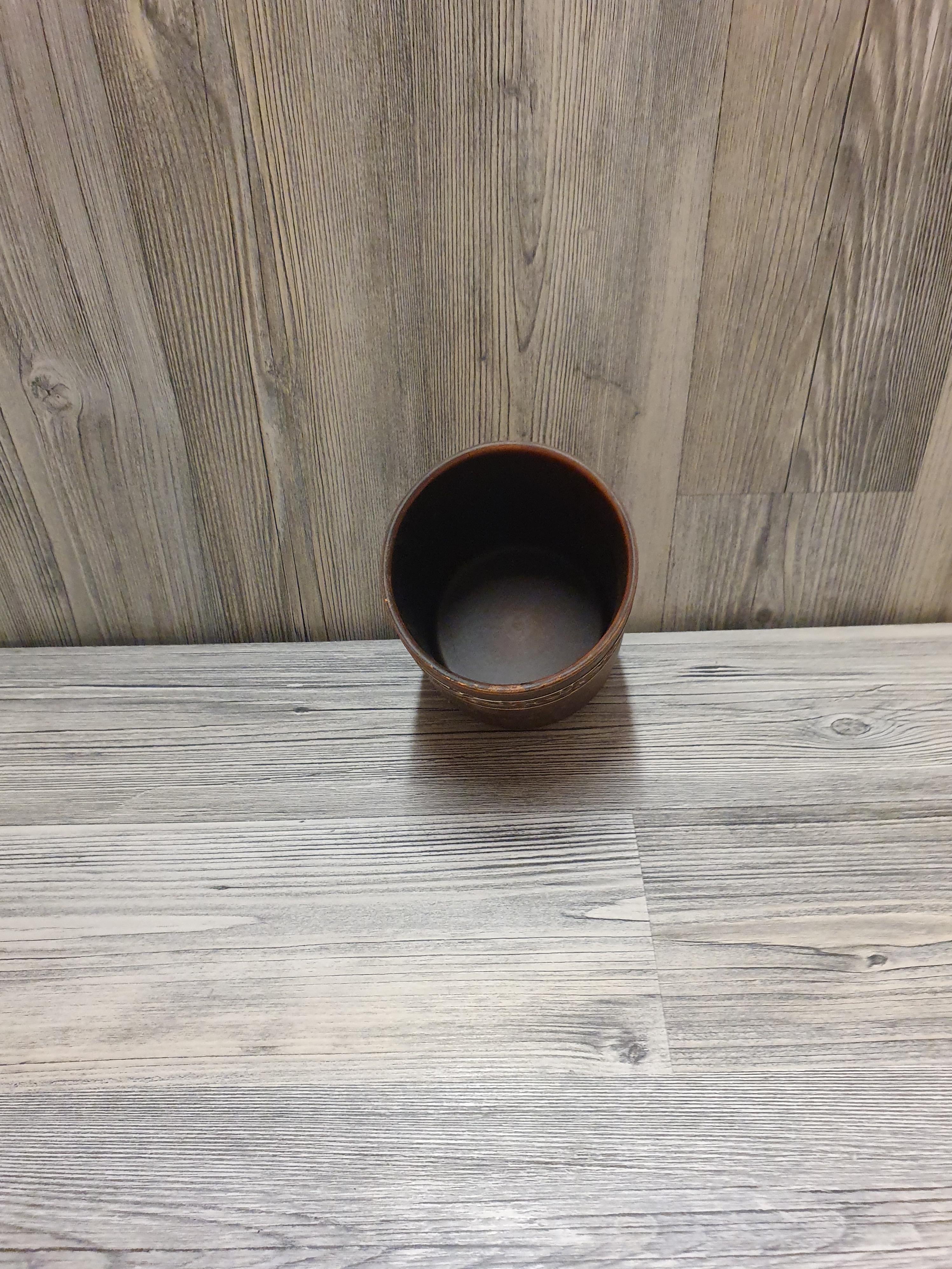 Стакан из красной глины (5129) - фото 7