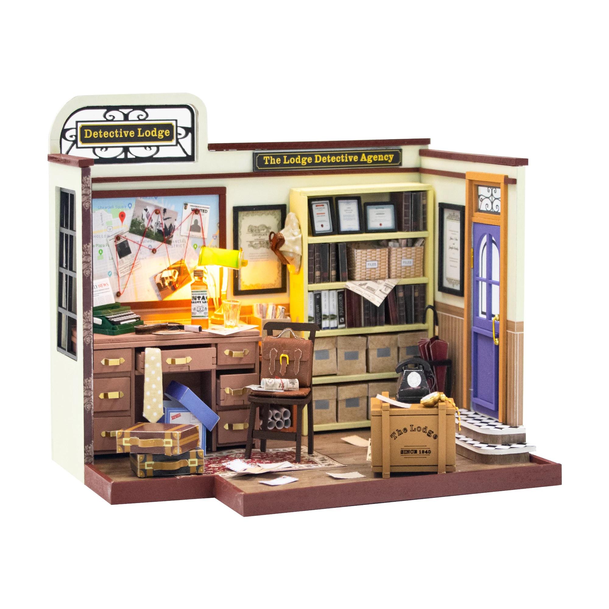 Конструктор интерьерный румбокс Детективное агентство Detective Lodge DIY Book Nook (PC2308)