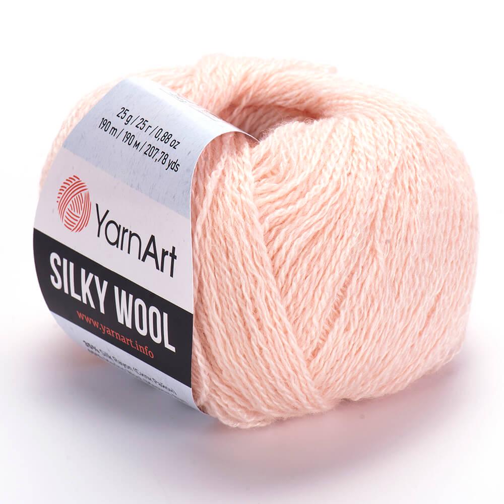 Пряжа YarnArt Silky Wool 341 Нежно-розовый (6192)