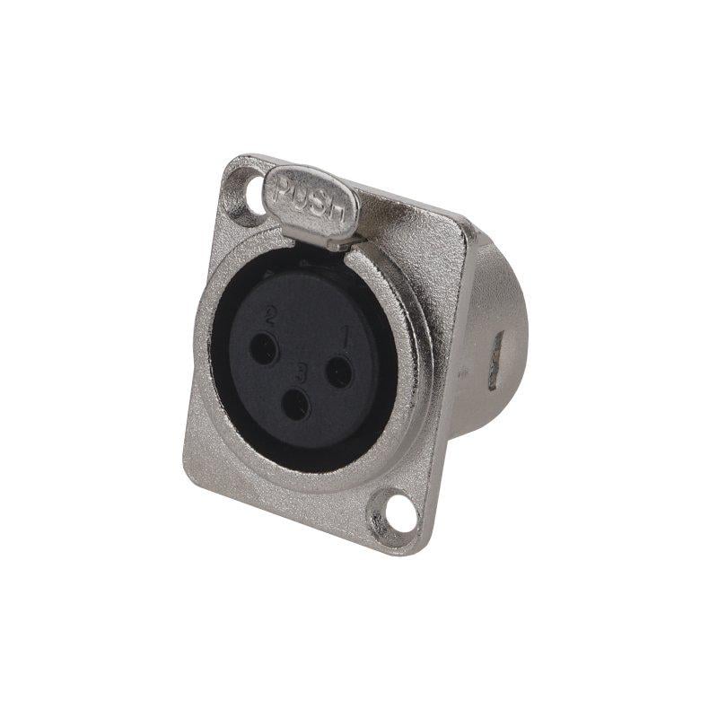 Гнездо XLR 3pin монтажное (A262028)
