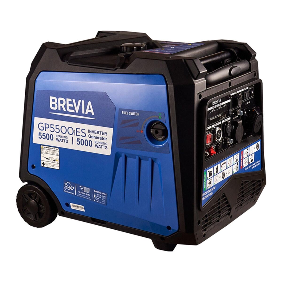 Генератор бензиновий інверторний Brevia GP5500iES 5,5 кВт 230V електростарт чиста синусоїда (0155)