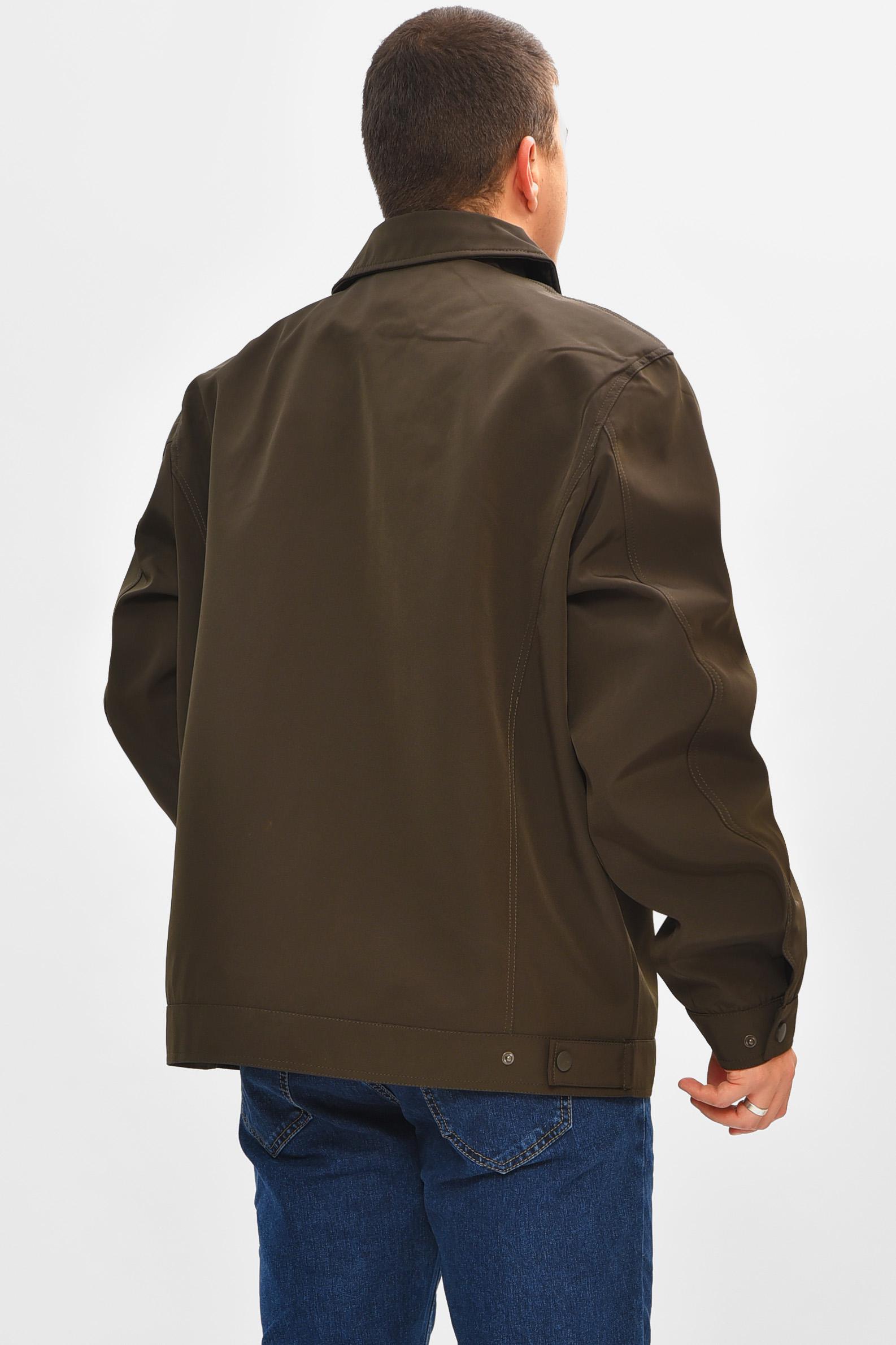 Куртка мужская демисезонная полубатальная 4XL Хаки (207055) - фото 3 Куртка мужская демисезонная полубатальная 4XL Хаки (207055) - фото 3