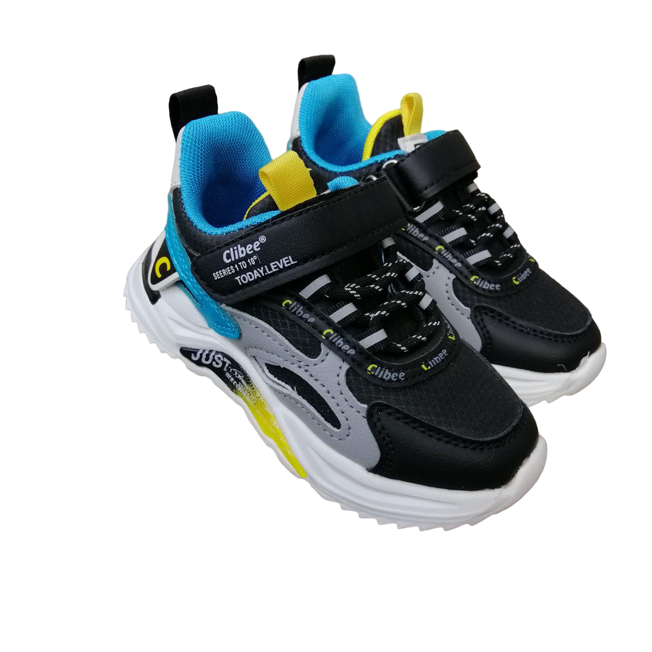 Кроссовки для мальчика Clibee р. 30-18 см Черный (228L bl-yel)
