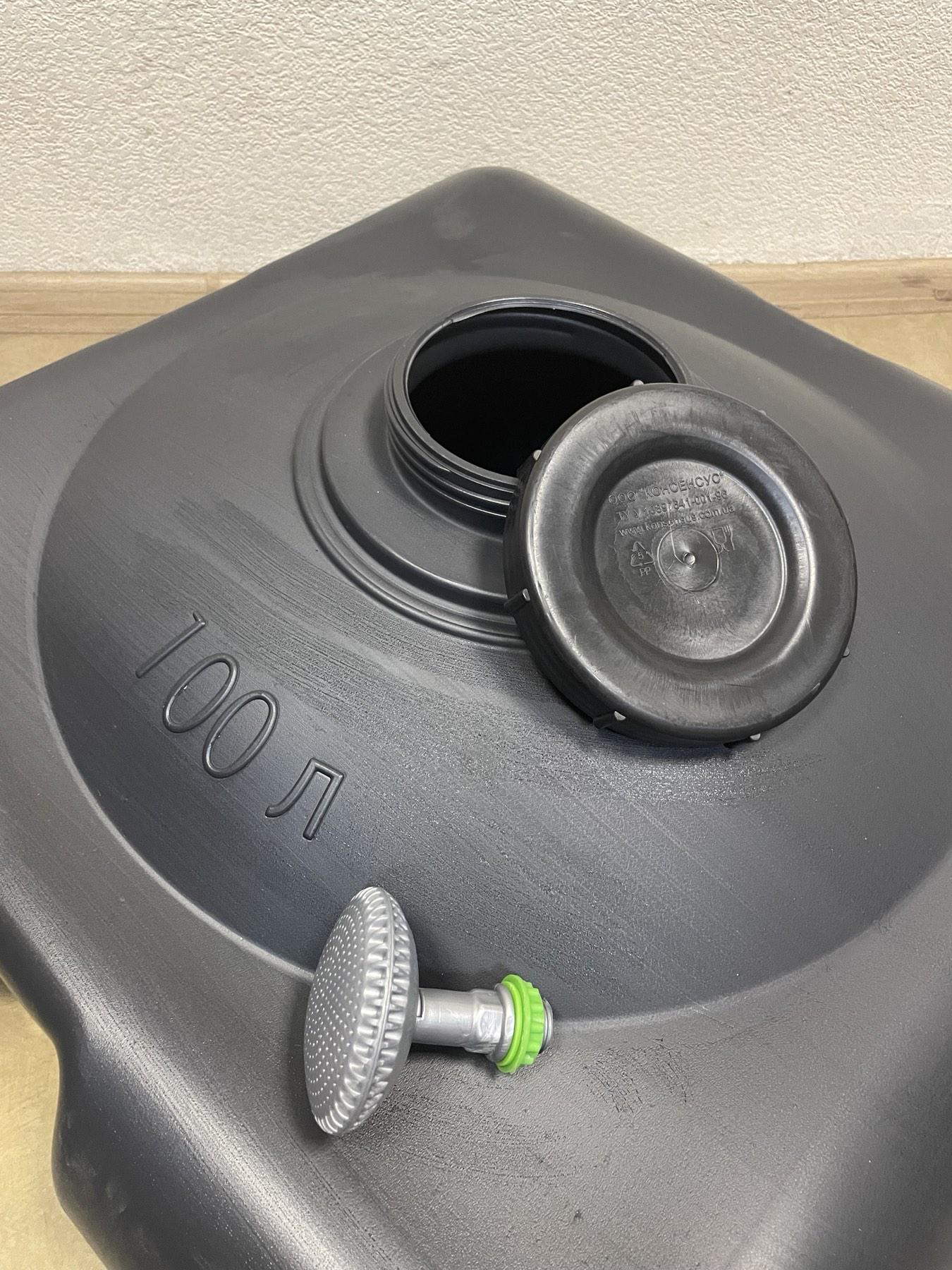 Бак для душа с воронкой для питьевой воды 100 л 75х75х31 мм (703831364) - фото 8