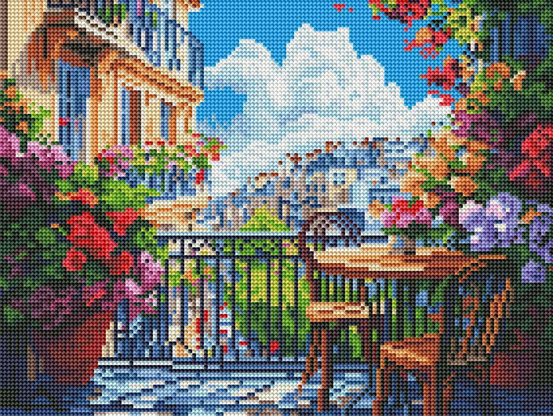 Алмазная мозаика Brushme Уютное место 30x40 см (DBS54210)