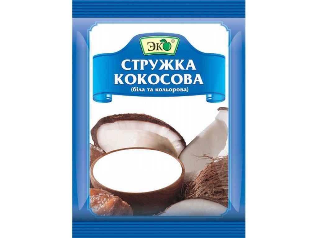 Кокосова стружка ЕКО біла 40 г (277541)
