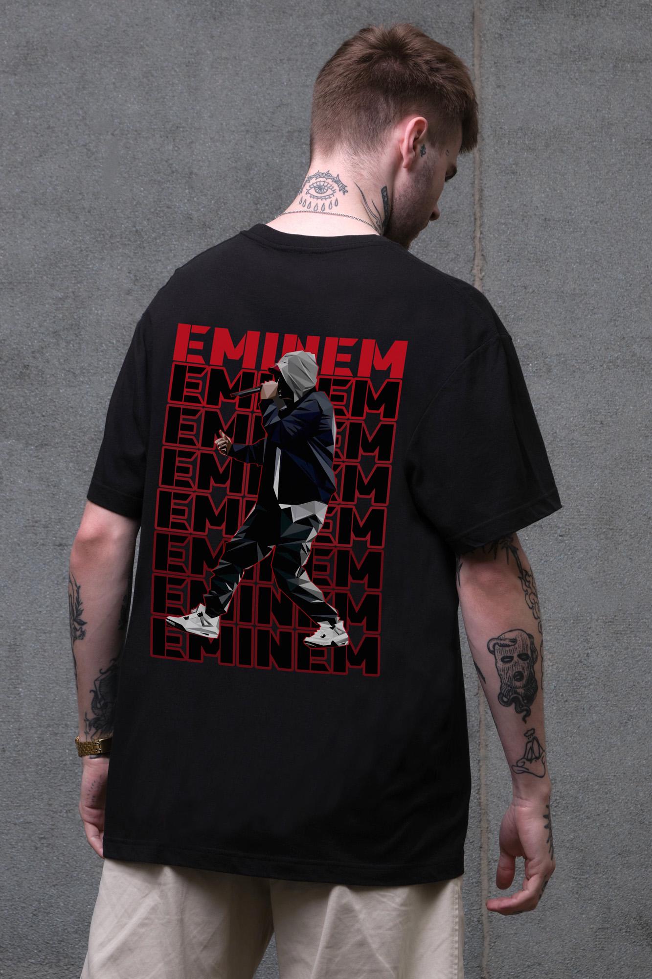 Футболка оверсайз Without З Принтом Eminem 2XL/3XL Black (2XL/3XL8056239 8056240)