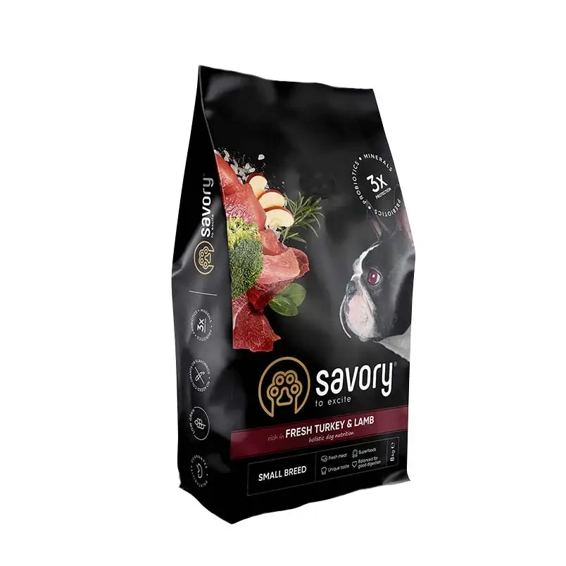 Сухой корм для собак малых пород Savory 8 кг индейка и ягненок