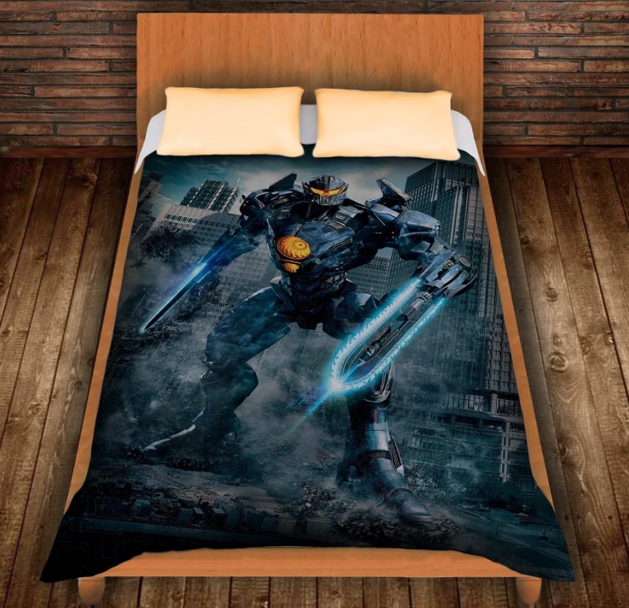 Плед с 3D принтом Тихоокеанский Рубеж 05 Егерь с мечами 150x200 см (epi_0401)