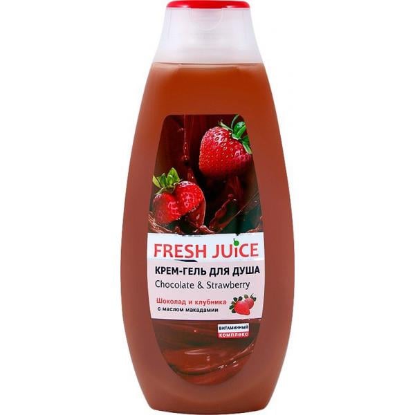 Гель-крем Fresh Juice Chocolate & Strawberry 400 мл (4823015936081)