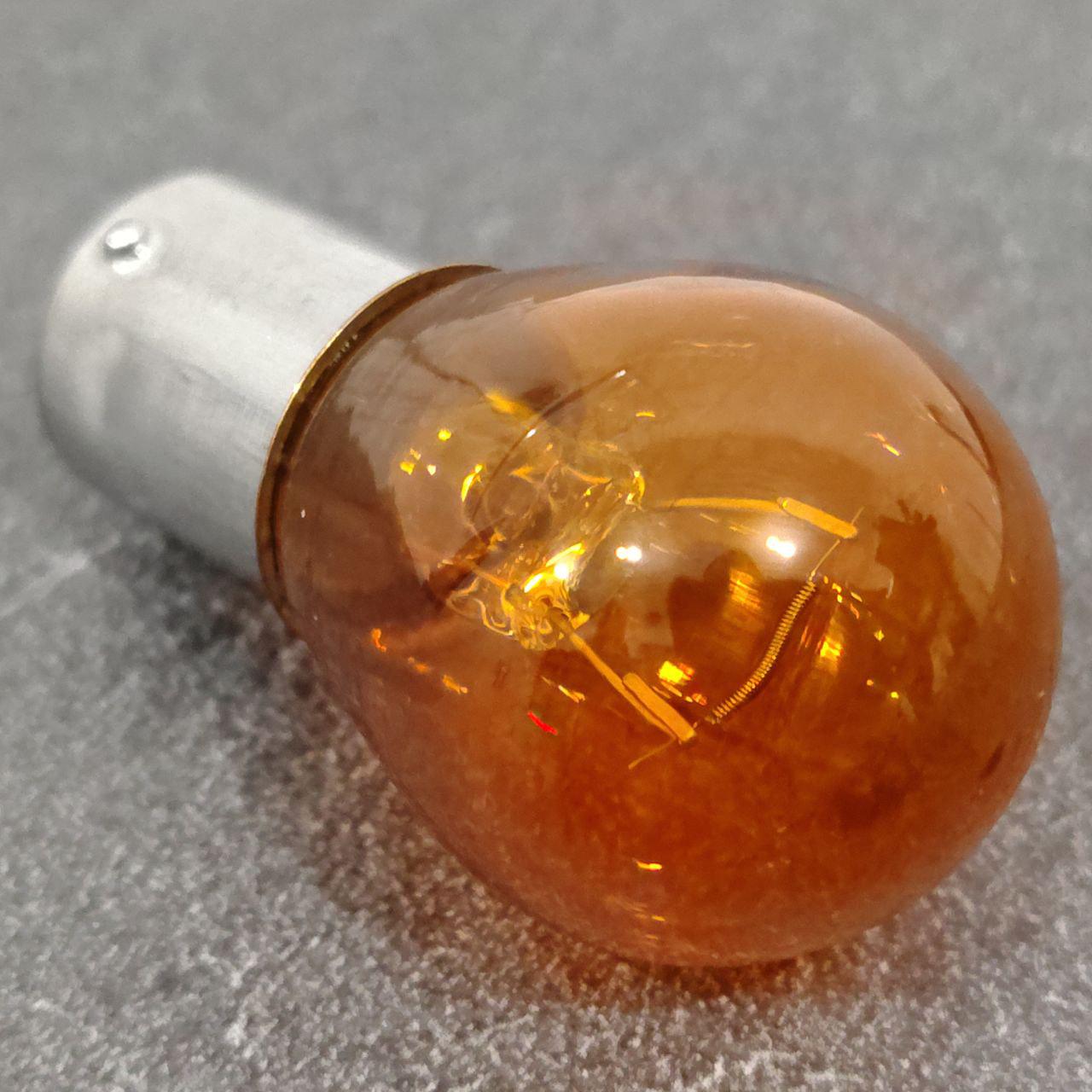 Автолампа P21W 1156 BA15s S25 12V 21W Желтый (640STORE3)