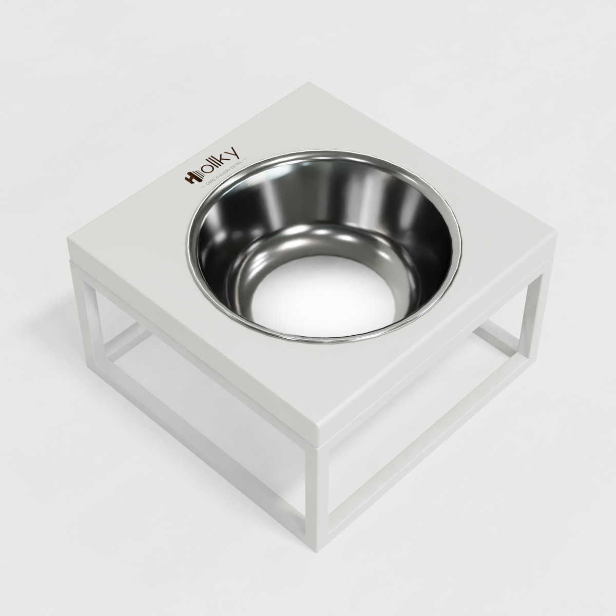 Миска на подставке для кошек и средних собак Hollky Base Solo M 0,8 л (M-212110-WHWH) - фото 6 Миска на подставке для кошек и средних собак Hollky Base Solo M 0,8 л (M-212110-WHWH) - фото 6