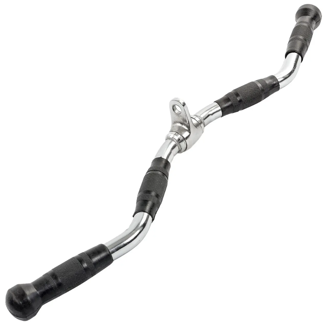 Ручка для верхней тяги York Fitnes W-образная с резиновыми рукояткамиs 70 см Хром - фото 5 Ручка для верхней тяги York Fitnes W-образная с резиновыми рукояткамиs 70 см Хром - фото 5