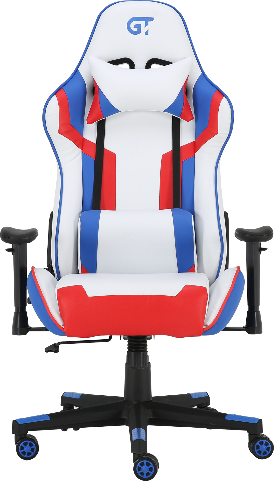 Кресло геймерское GT Racer X-2530 White/Blue/Red