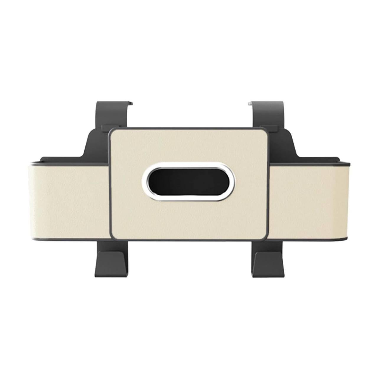 Органайзер автомобильный на спинку сиденья с отделениями для салфеток/стаканов/телефона и мелочей Бежевый (2f4e4bc0)