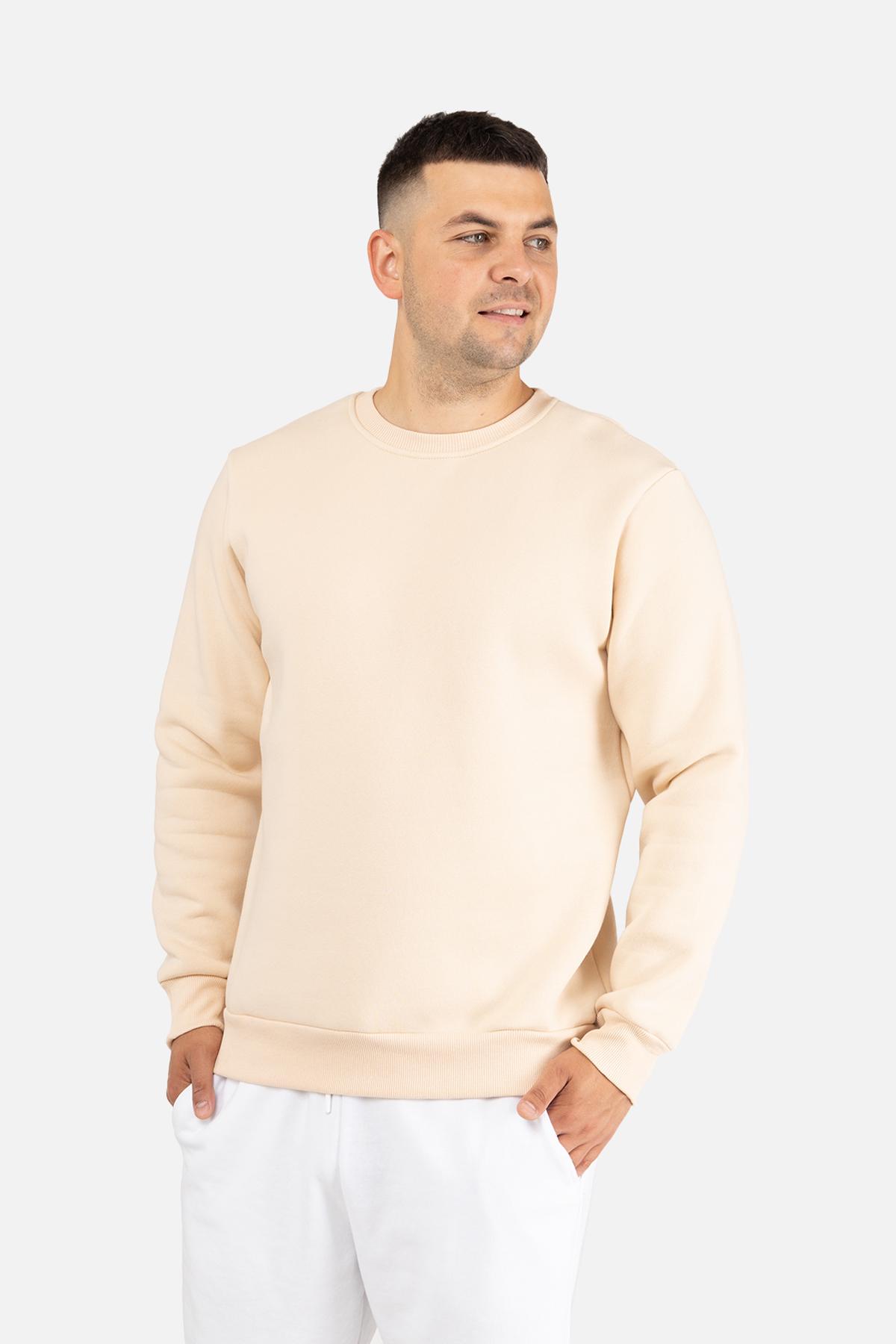 Свитшот мужской ЦБ-00254625 р. 54 Молочный (SKT001004988)