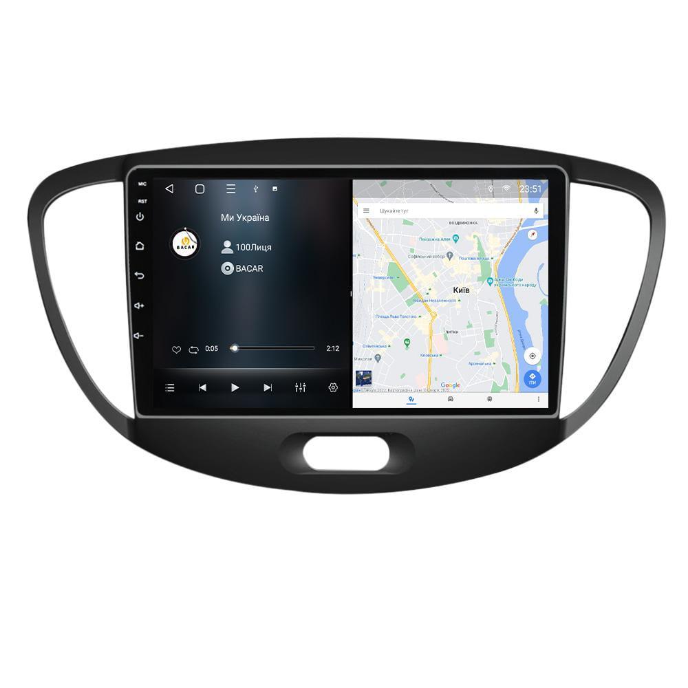 Магнітола штатна BACAR для Hyundai i10 2007-2013 6/128Gb Individual (11061665) - фото 2 Магнітола штатна BACAR для Hyundai i10 2007-2013 6/128Gb Individual (11061665) - фото 2
