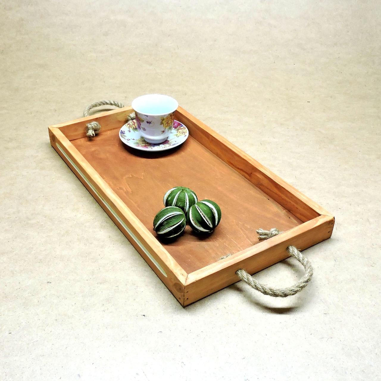 Поднос деревянный Шарлеруа 50х27 см амаретто (ПДС-000409)