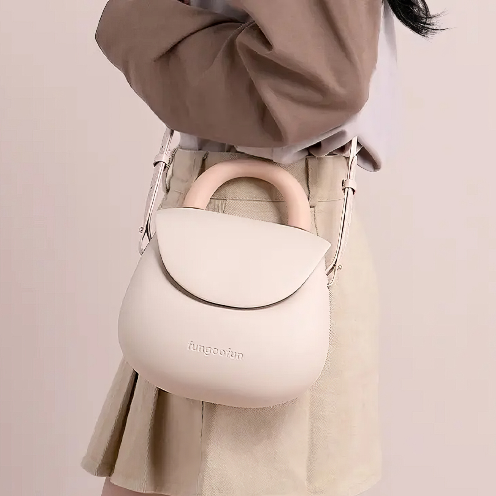 Сумка-клатч силіконова Fungoofun жіноча на ремінці з ручкою водонепроникна повсякденна Бежевий