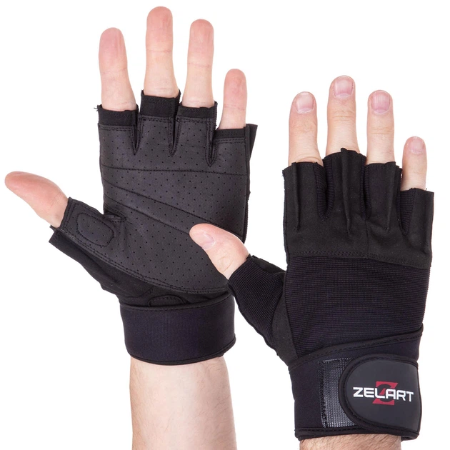 Перчатки для фитнеса и тяжелой атлетики Zelart SB-161099 2XL Черный