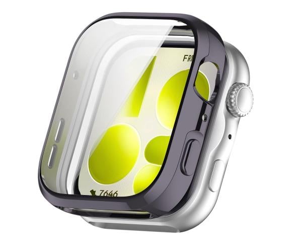 Чехол силиконовый для Huawei Watch Fit 5 с защитой на экран Металлик