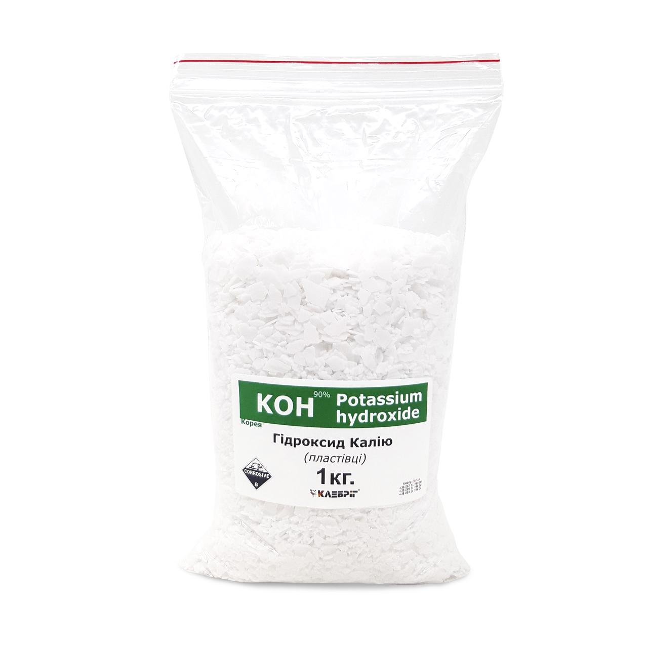 Гідроксид калію Klebrig КОН 1 кг (КОН-1)