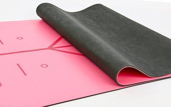 Килимок для йоги з розміткою FI-8307 Рожевий (56429014) - фото 3 Килимок для йоги з розміткою FI-8307 Рожевий (56429014) - фото 3