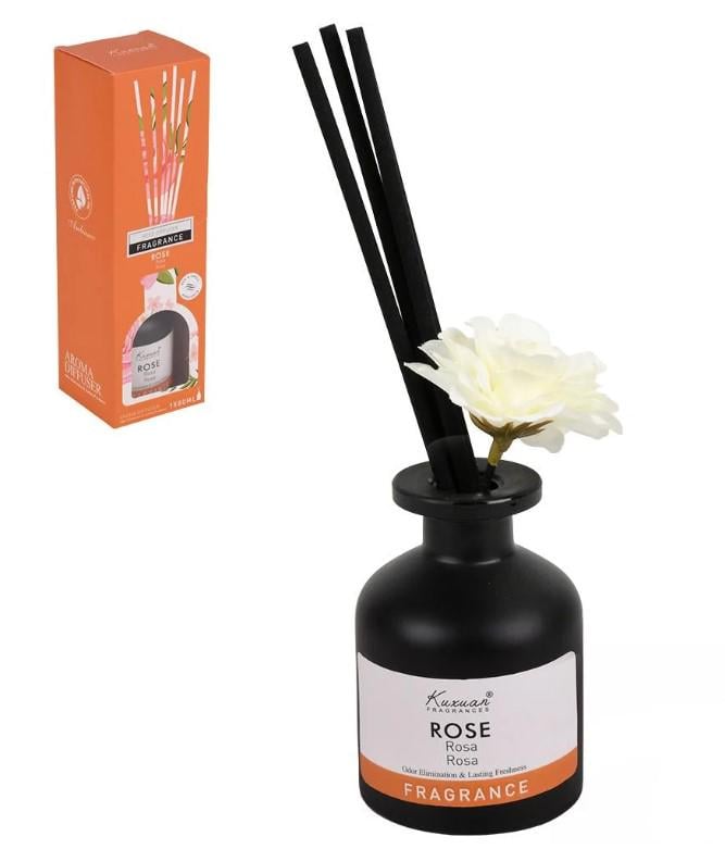 Аромадифузор с палочками Rose 80 мл (R35155-8)