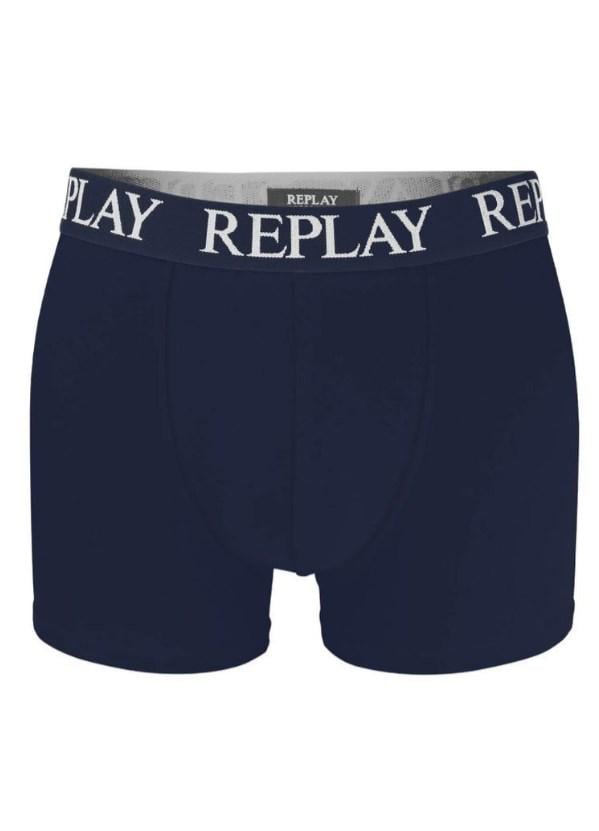 Трусы-боксеры мужские анатомические Replay 2 шт. XXL Темно-Синий/Серый (868687) - фото 4 Трусы-боксеры мужские анатомические Replay 2 шт. XXL Темно-Синий/Серый (868687) - фото 4