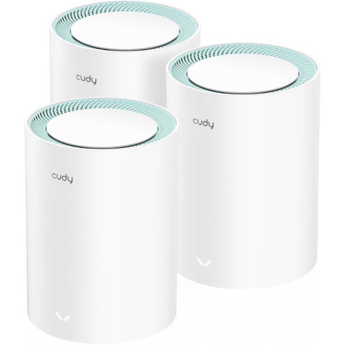 Система Mesh Solution WiFi Cudy M1300 AC1200 Wi-Fi 5White (M1300-3-PACK)