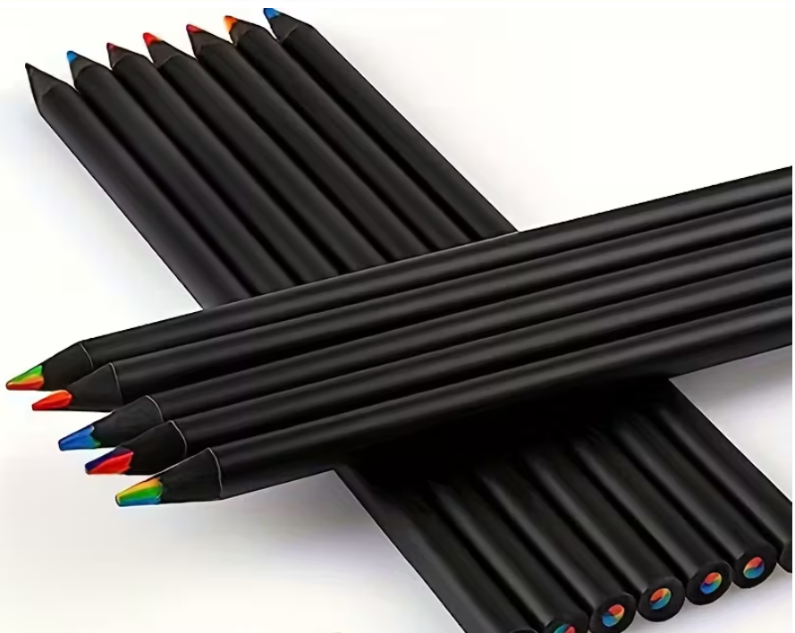 Олівці райдужні градієнтні кольорові дерев'яні для графіті та малювання 12 шт. (2102)