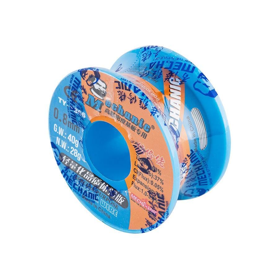 Паяльный припой MECHANIC TY-V866 с флюсом в проволоке d 0,8 мм (287334)