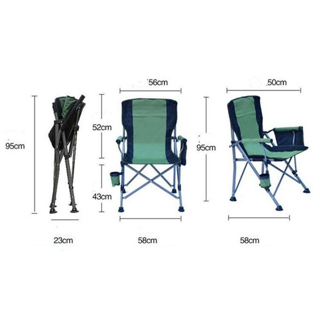 Кресло туристическое раскладное Lesko S4577 98x56x58 см Green (1386924) - фото 4
