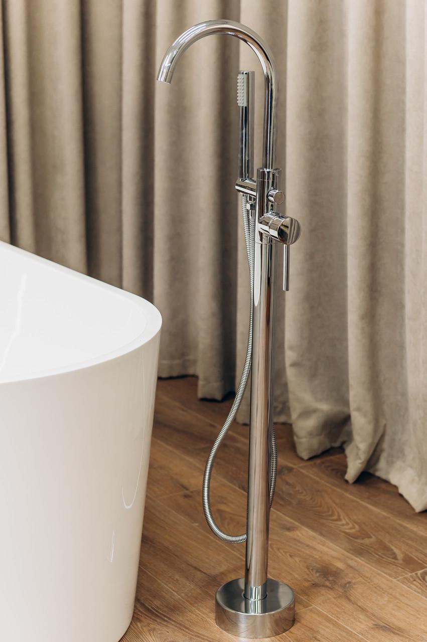 Смеситель напольный Brone Fantasia отдельностоящий Chrome plated